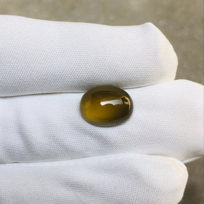 Natural Vesuvianite Solar Gemstone - Idocrase Gem -  Vesuvianite Cabochon - 13x10x7mm