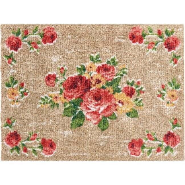 Eco-Friendly Washable Floral Mat