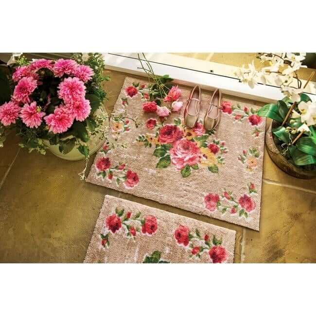 Eco-Friendly Washable Floral Mat