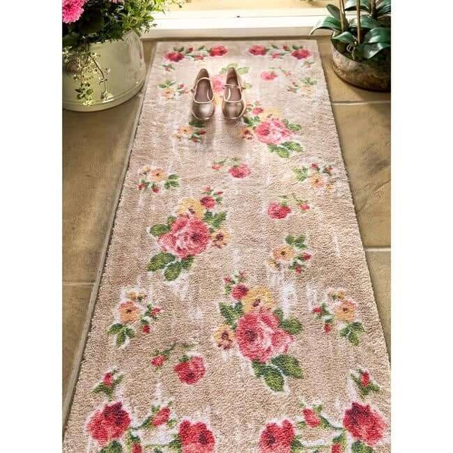 Eco-Friendly Washable Floral Mat