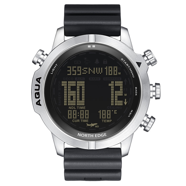 NORTH EDGE AQUA 100m Waterproof Scuba Diver Smart Watch, Support Luminous Display & Compass Mode, AQUA