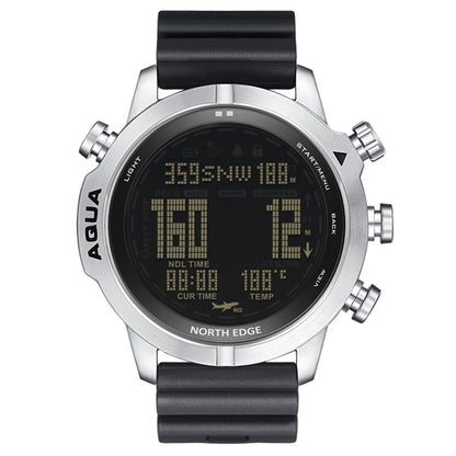 NORTH EDGE AQUA 100m Waterproof Scuba Diver Smart Watch, Support Luminous Display & Compass Mode, AQUA