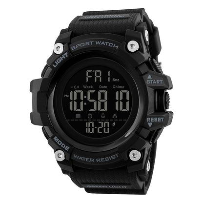 SKMEI 1384 Multifunctional Men Outdoor Fashion Noctilucent Waterproof LED Digital Watch