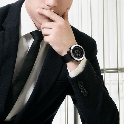 SKMEI 1416 Multifunctional Outdoor Fashion Noctilucent Waterproof Steel Ring Digital Watch, Steel Ring, 1416 Steel Ring
