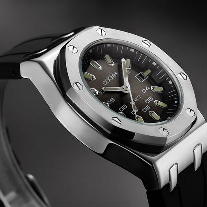 addies MY-052 Business Multifunctional Luminous Watch Silicone Watchstrap Watch for Men
