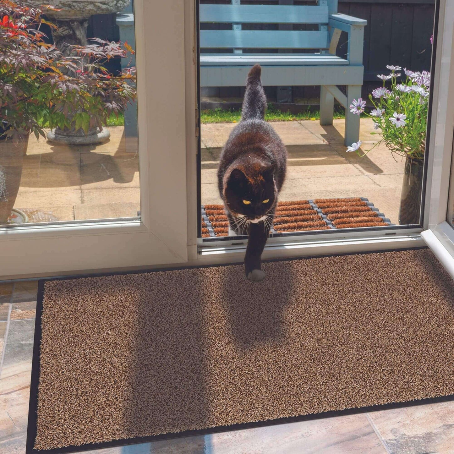 Washable Mat With Border Small Medium | 133