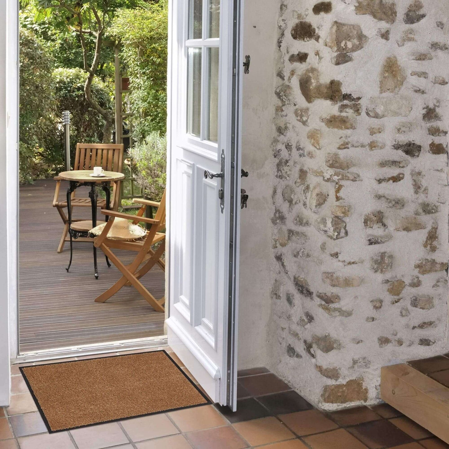 Washable Mat With Border Small Medium | 133