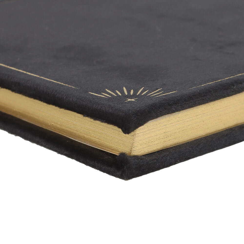 Gothic Gifts Journal with Book of Shadows Print and Black Obsidian Crystal Pen
