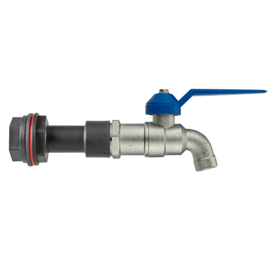 Water Butt Extension Kit 1/2in with Simple Lever Tap for Drip Irrigation Fitting