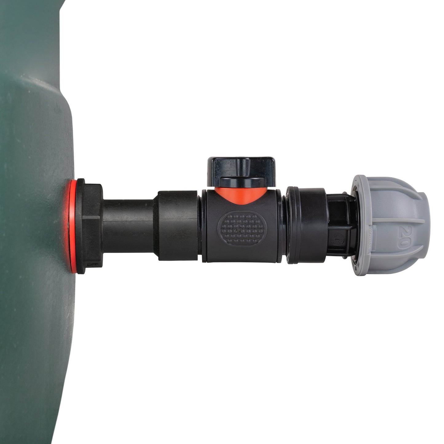 Water Butt Extension Kit 3/4in with In-Line Valve + 20mm MDPE and Drill Bit