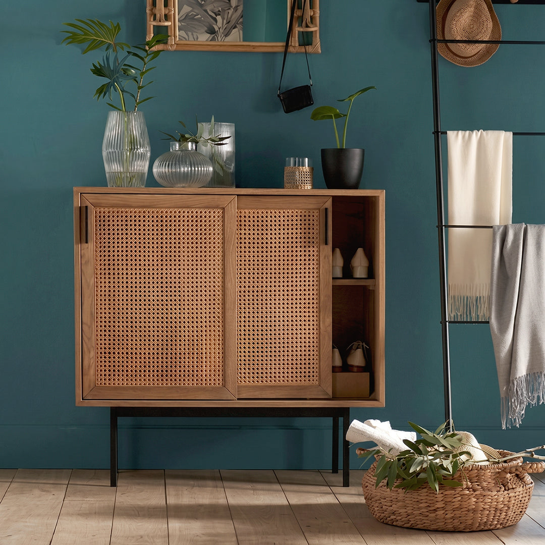 Acacia Cane Rattan Sideboard