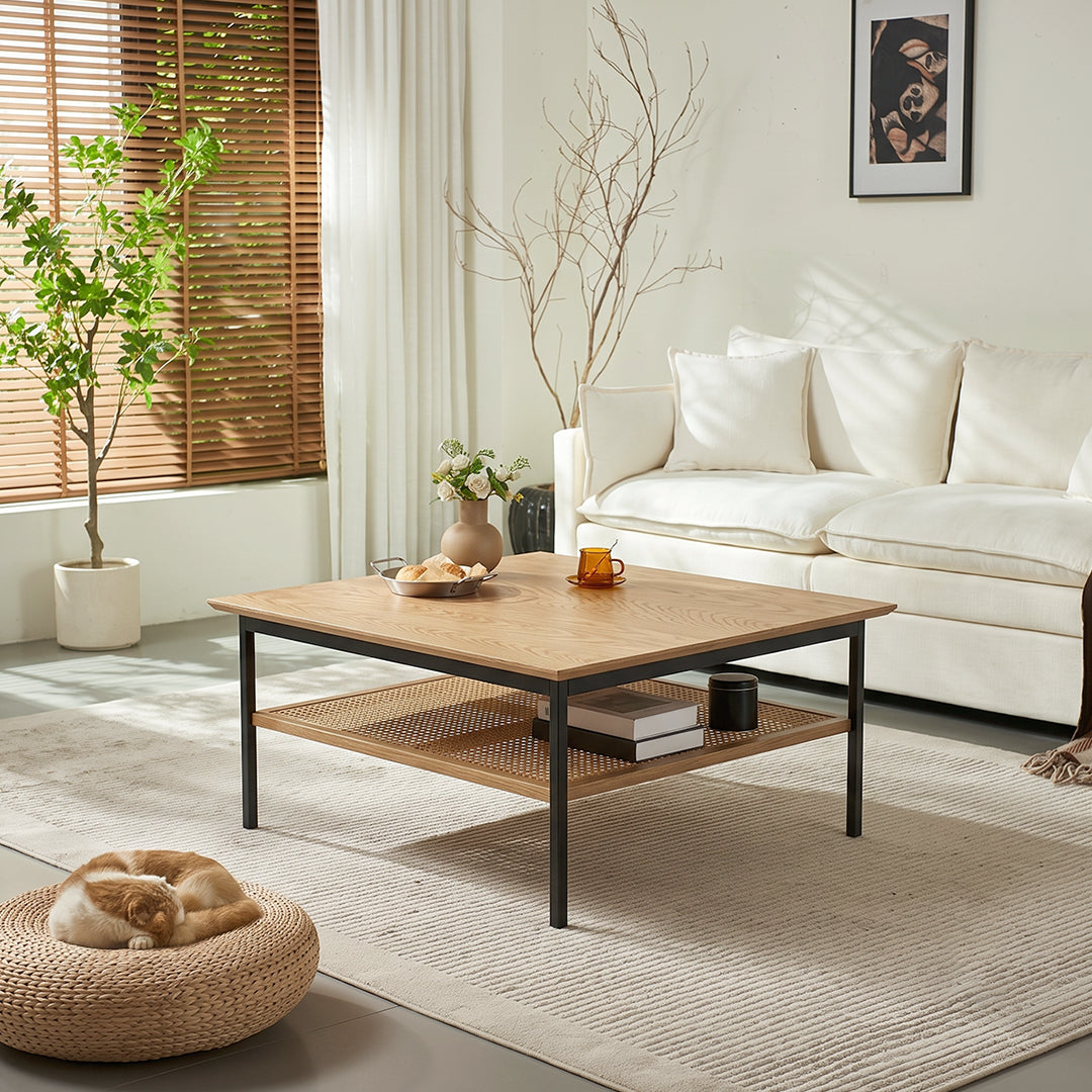 Acacia Cane Rattan Sideboard