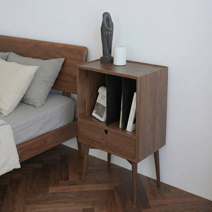 FU28 Bedside Table, Dark Oak