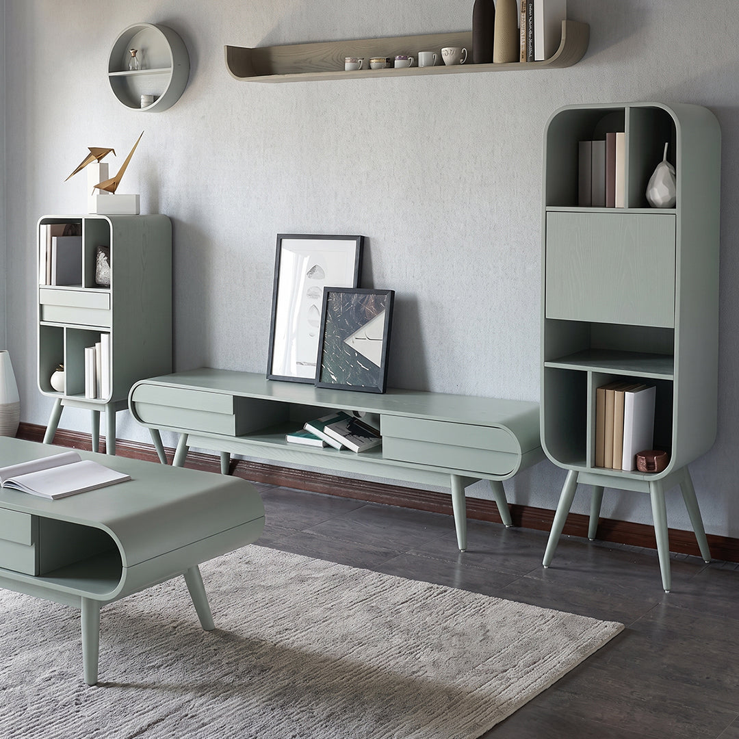 Kya Bookcase, Wood Shelving Unit