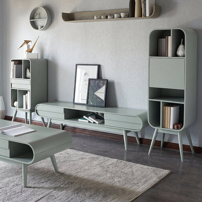 Kya Bookcase, Wood Shelving Unit