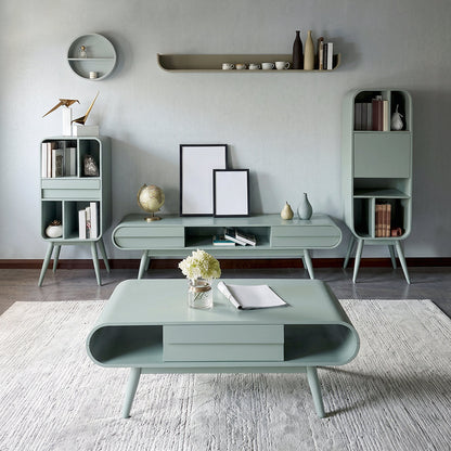 Kya Bookcase, Wood Shelving Unit