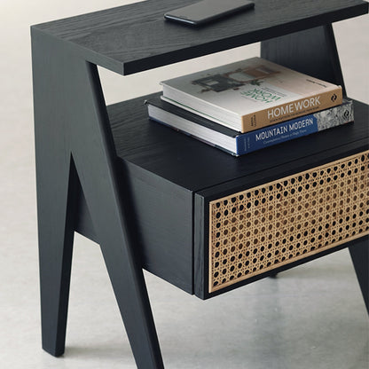 Lambeth Bedside Table, Black