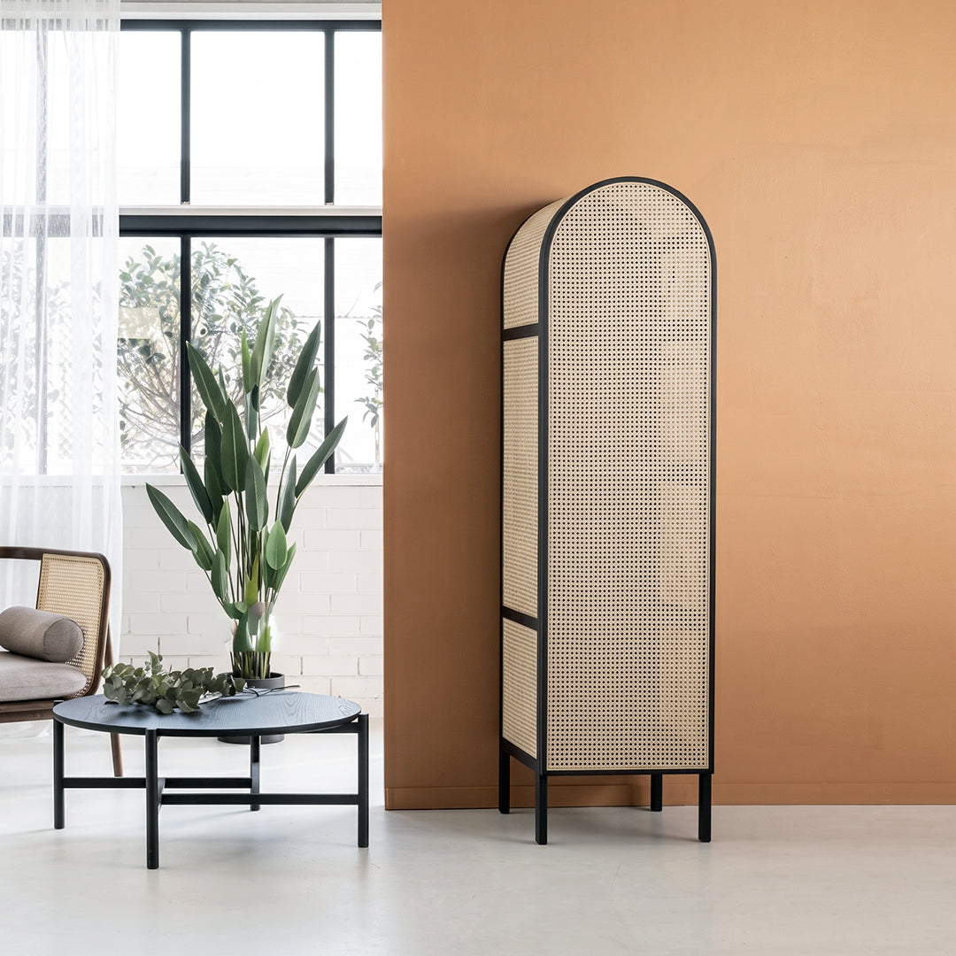 Melisa Rattan Wardrobe, Oak, Solid Wood