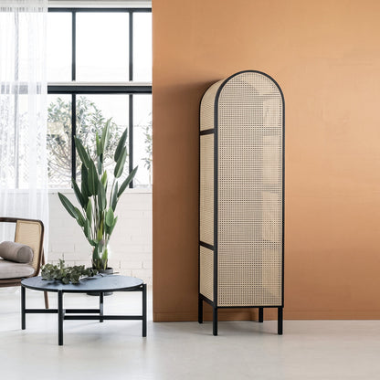 Melisa Rattan Wardrobe, Oak, Solid Wood