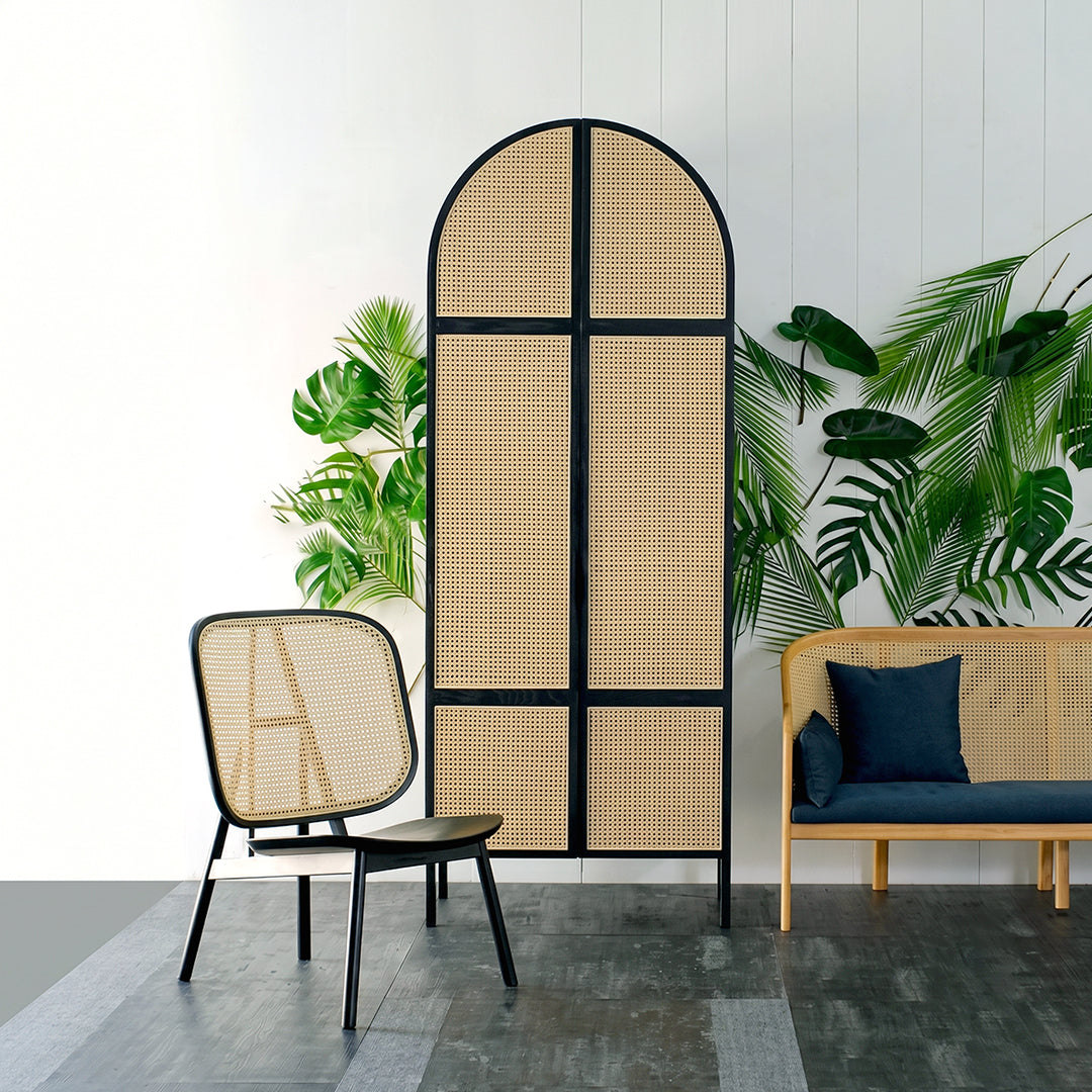 Melisa Rattan Wardrobe, Oak, Solid Wood