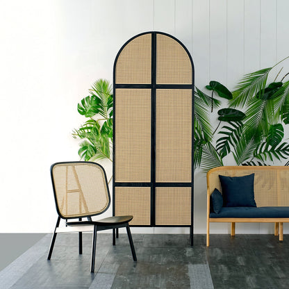 Melisa Rattan Wardrobe, Oak, Solid Wood