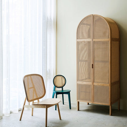Melisa Rattan Wardrobe, Oak, Solid Wood
