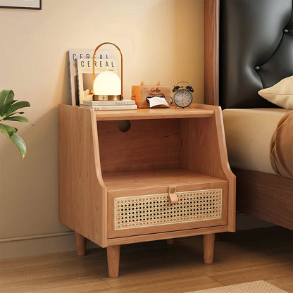 Pavia Side Table, Bedside Table, Oak