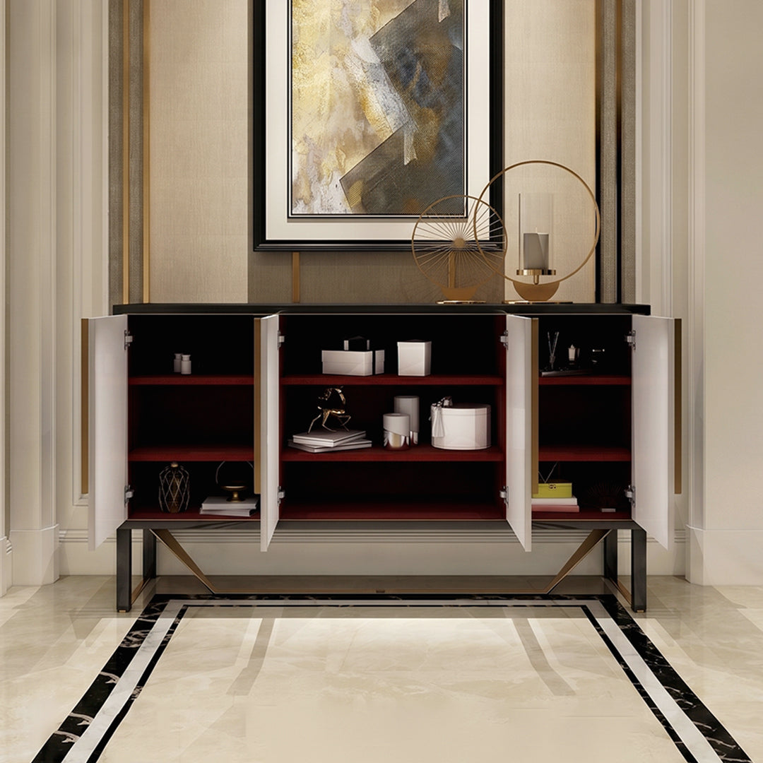 S912 Sideboard, Khaki & Gold