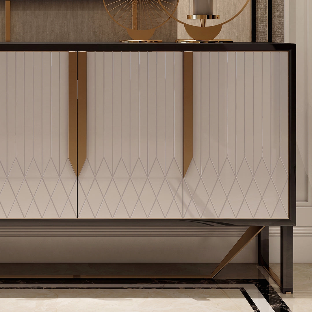 S912 Sideboard, Khaki & Gold