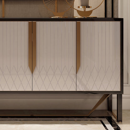 S912 Sideboard, Khaki & Gold