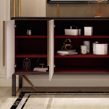 S912 Sideboard, Khaki & Gold