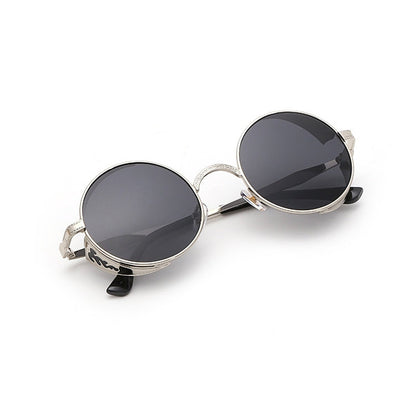 Retro Carved Round Sunglasses, Sunglasses#silver frame gray sheet, Sunglasses#silver frame white mercury, Sunglasses#rimmed gray tablets, Sunglasses#Tyrant gold box gold, Sunglasses#Gold frame gray sheet, Sunglasses#Gold frame red film                 ...