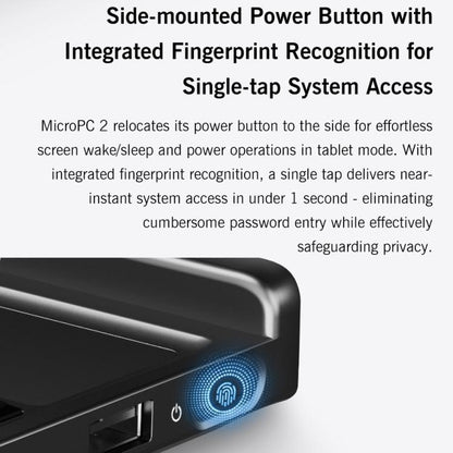 GPD MicroPC 2 Handheld Gaming PC, 16GB+512GB, 7 inch Windows 11 Pro Intel Processor N250, US Plug, WMC2573AU, WMC2573EU, WMC2573UK, WMC2573US