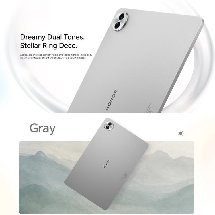 Honor Pad 10 WiFi Tablet PC, 12.1 inch 8GB+128GB MagicOS 9.0 Qualcomm Snapdragon 7 Gen3 Octa Core, 8GB+128GB