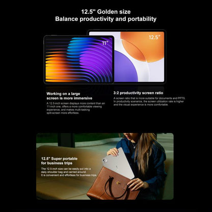 Xiaomi Pad 7S Pro 12.5 inch, 16GB+512GB, HyperOS 2, XRING O1 3nm Deca Core CPU, 16GB+512GB
