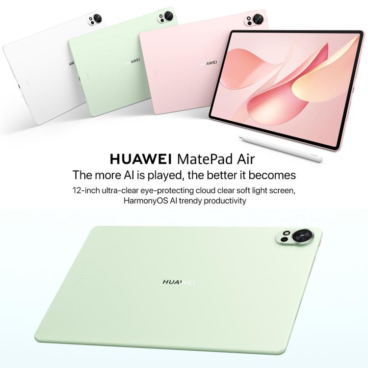 HUAWEI MatePad Air 12 inch 2025 WiFi Soft Light Edition, 12GB+256GB, HarmonyOS 5.0 Hisilicon Kirin T92B, Not Support Google Play, Soft Light Edition 12GB+256GB