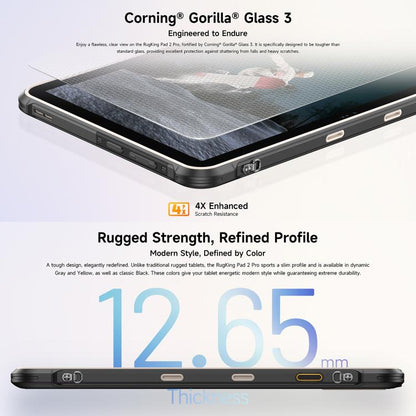 Ulefone Rugking Pad 2 Pro Rugged Tablet PC, 8GB+128GB, 10.1 inch Android 16 Unisoc T7250 Octa Core 4G Network, EU Plug, 8GB+128GB