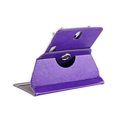 9 inch Tablets Leather Case Crazy Horse Texture 360 Degrees Rotation Protective Case Shell with Holder for ONDA V891w, Ramos i9s Pro & Win8, Colorfly i898W & i898A, 9 inch Purple, 9 inch White, 9 inch Black, 9 inch Orange, 9 inch Red, 9 inch Baby Blue ...