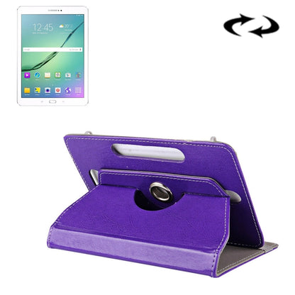 10 inch Tablets Leather Case Crazy Horse Texture 360 Degrees Rotation Protective Case Shell with Holder for Asus ZenPad 10 Z300C, Huawei MediaPad M2 10.0-A01W, Cube IWORK10, 10 inch Black, 10 inch Red, 10 inch Blue, 10 inch Magenta, 10 inch Purple     ...