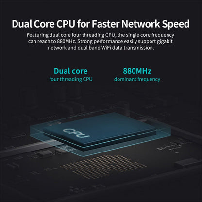 Original Xiaomi WiFi Router 4A Smart APP Control AC1200 1167Mbps 128MB 2.4GHz & 5GHz Dual-core CPU Gigabit Ethernet Port Wireless Router Repeater with 4 Antennas, Support Web & Android & iOS, US Plug, 4A (Dual-core CPU)