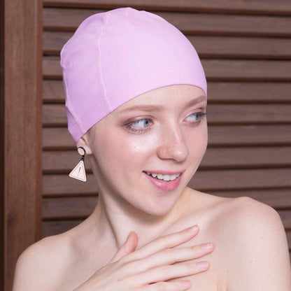Adult Waterproof PU Coating Stretchy Swimming Cap Keep Long Hair Dry Ear Protection Swim Cap, PU Swim Cap (Black), PU Swim Cap (Blue), PU Swim Cap (Silver), PU Swim Cap (Baby Blue), PU Swim Cap (Pink)