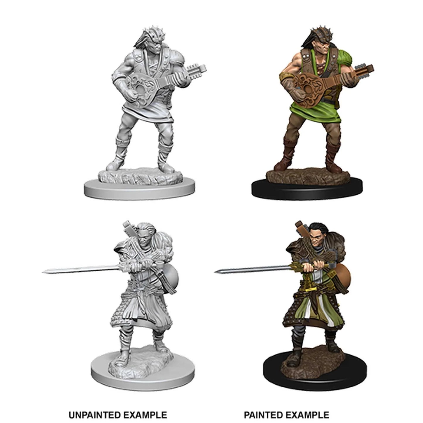 Human Male Bard: D&D Nolzur's Marvelous Unpainted Miniatures (W4)
