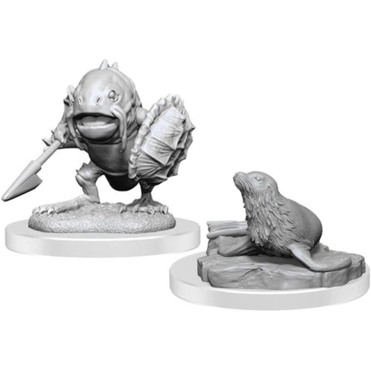 D&D Nolzur's Marvelous Miniatures: Locathah & Seal - Wave 20