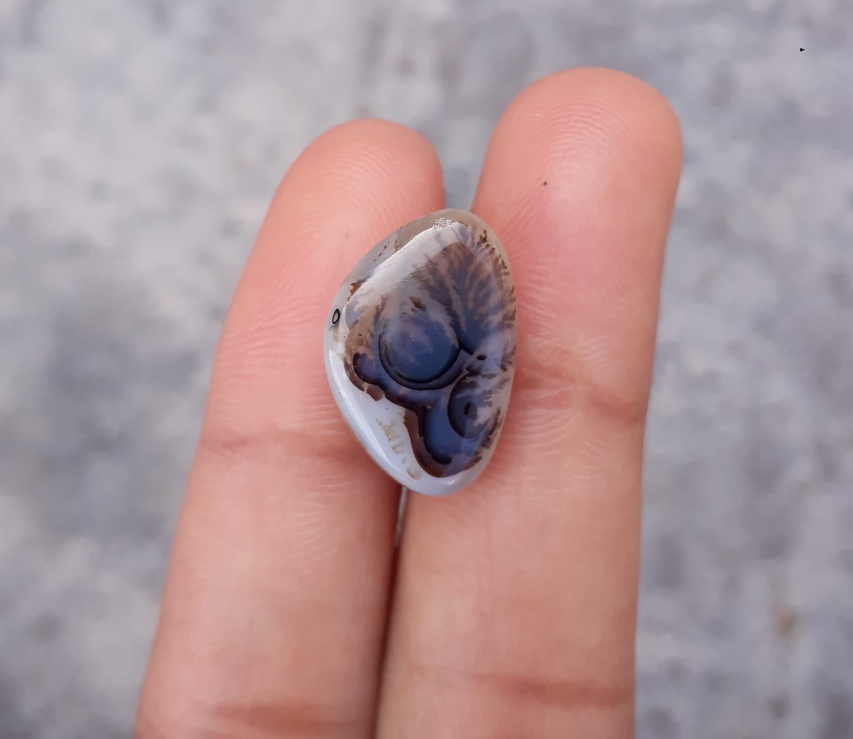 Freeform dendritic agate (Cabochon)