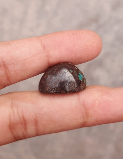 21.5ct Natural Turquoise, Green Matrix Turquoise, Real Firoza Stone,Dimensions  -18.2x13.2mm