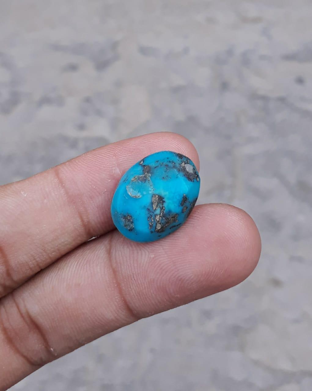 14.6ct Pyrite Turquoise -Suna Mukhi Feroza 19x14mm 14.6ct.