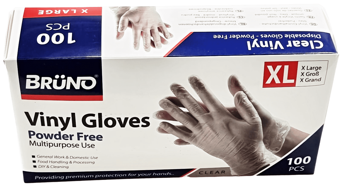 XL Disposable Vinyl Examination Gloves Powder Latex Free