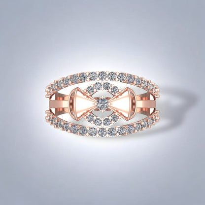 Fancy Bow Tie Diamonds  Ring