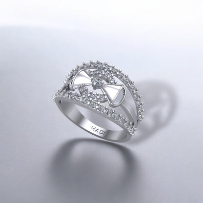 Fancy Bow Tie Diamonds  Ring