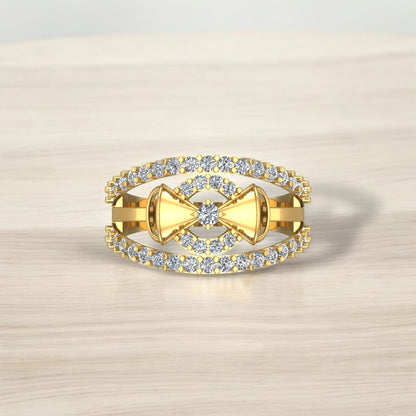 Fancy Bow Tie Diamonds  Ring